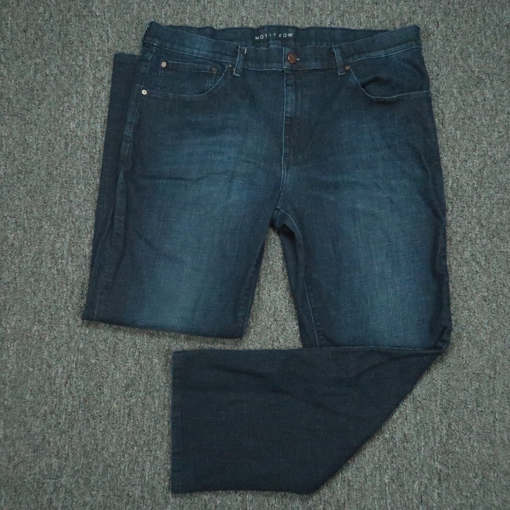 Mott & Bow Jeans Mens 40x32 Blue Straight 5‎ Pocket Stretch Denim Dark Wash